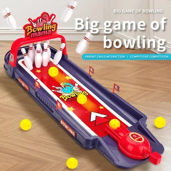 Gioco di bowling, giochi arcade, bowling domestico, gioco da scrivania, gioco di bowling con tavolo, set di bowling piccolo con mini birilli