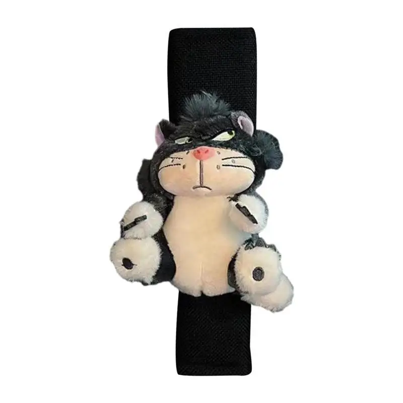 

Женская плюшевая Наплечная подушка с милым котом, наплечный ремень безопасности с мультяшным рисунком, протектор на плечо, автомобильная подкладка для поддержки шеи