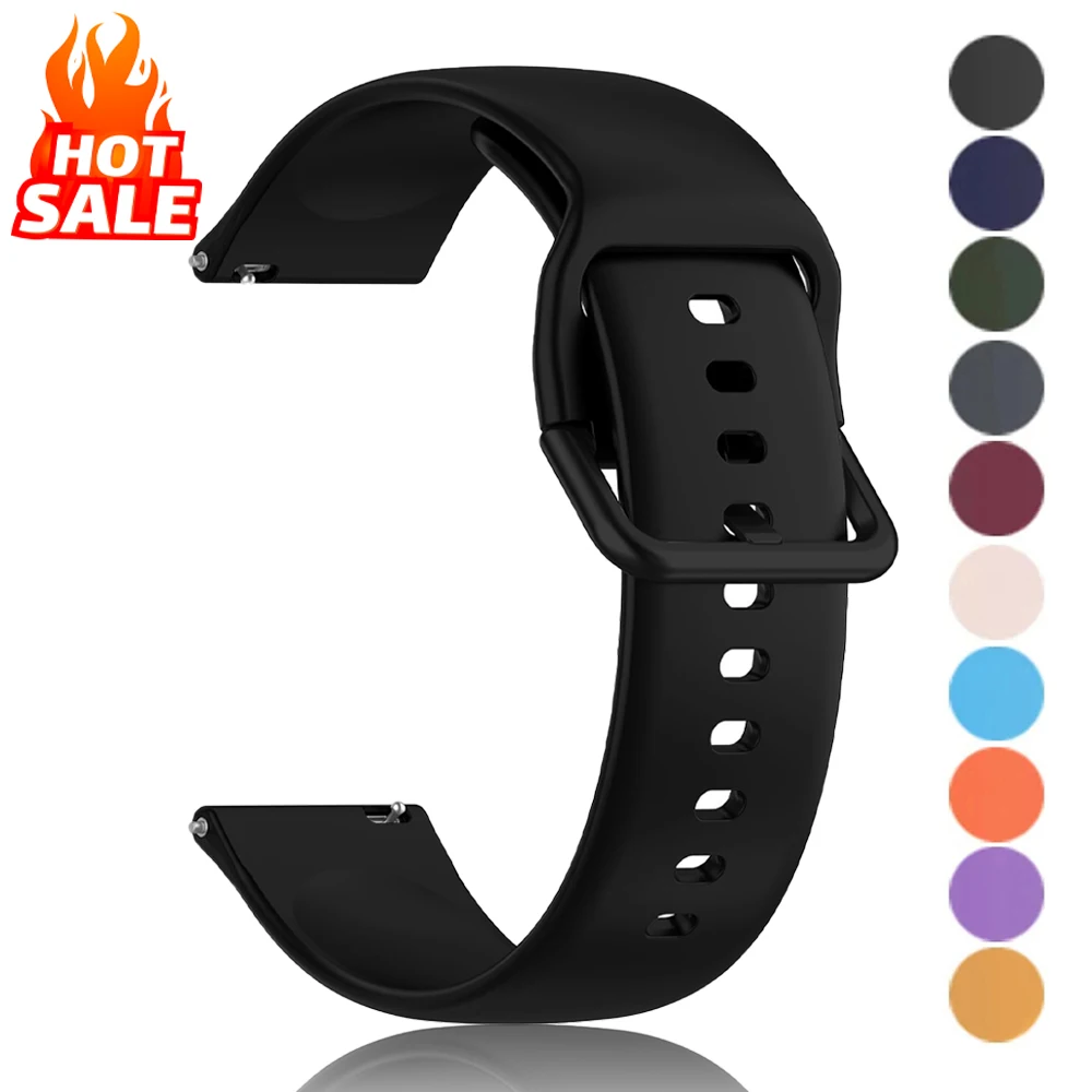 Silicone Cinturino Per Amazfit GTS 4/4 Mini/3/GTS 2/2e/2Mini/GTR Mini/GTR 42mm, 20mm Sport Bracciali Cinturini Di Ricambio Per Amazfit Active 2/Active/Bip 3/3 Pro/U/U Pro/S/S Lite - Foto 6