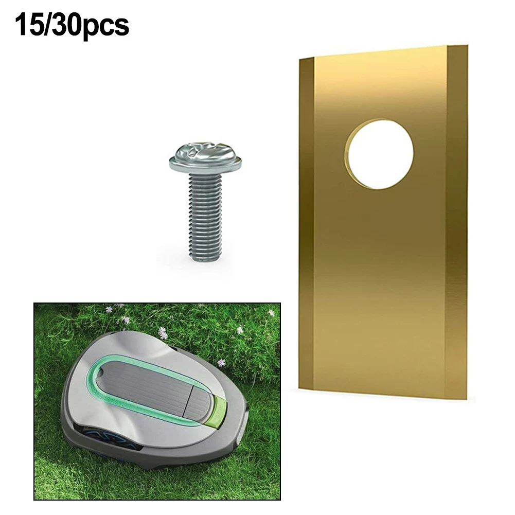 18/30pcs Lawn Robot Blade Golden Blade Screws Kit For Worx Robotic Lawnmowers Replacement Garden Power Tools Parts 6