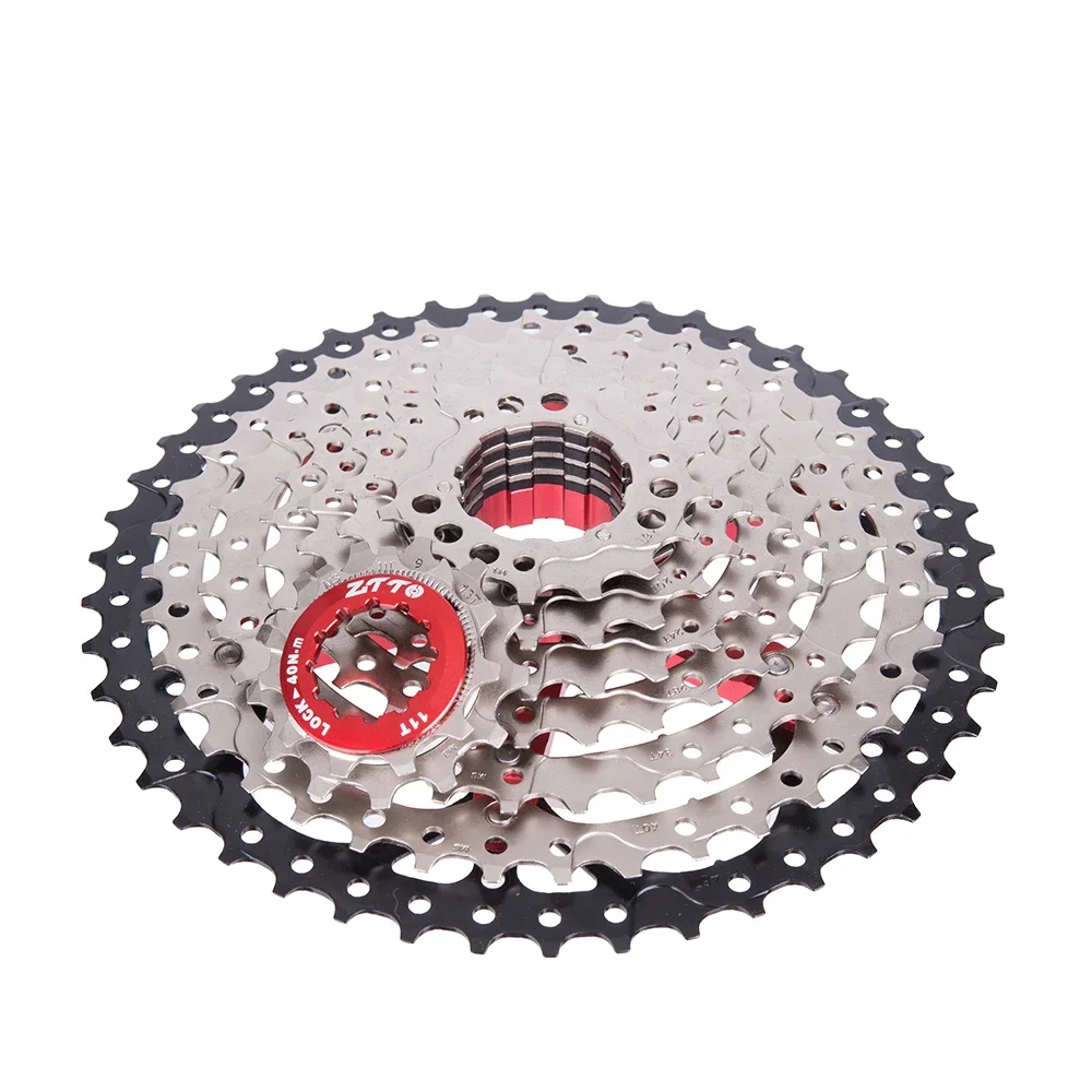 Bicycle Cassette ZTTO 9 Speed 11-46T MTB Bicycle Cassette And Mountain Bike Chain Wide Ratio Sprockets 9s k7 9speed Freewheel