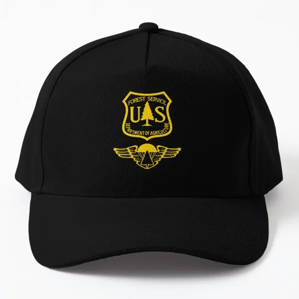 

United States Forest Service Smoke Jumpe Baseball Cap Hat Casual Fish Outdoor Snapback Summer Boys Black Mens Women Sun