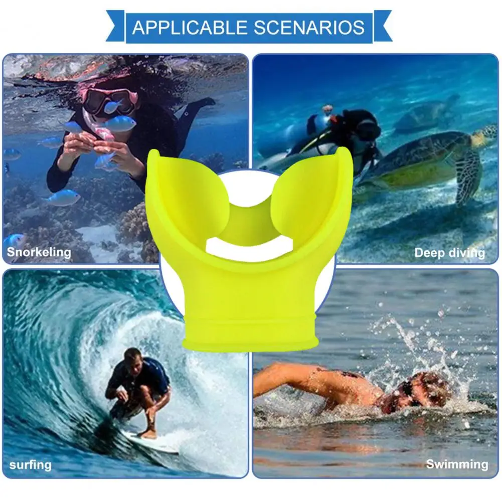 Silicone Scuba Diving Mouthpiece BPA Free Deep Snorkeling Underwater Mouthpieces Snorkel Regulator Mouthpiece Accessories 4