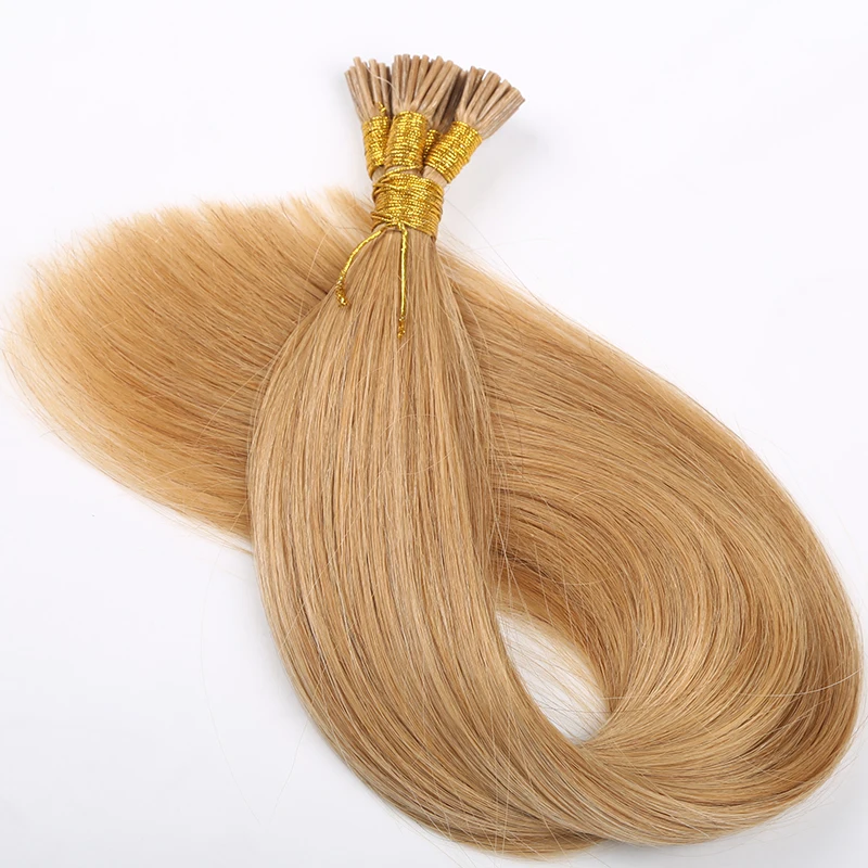 30inch I Tip Human Hair Extensions Mongolian Straight Pre Bonded Keratin Tip Hair Fusion Human Hiar EXtensions For Women