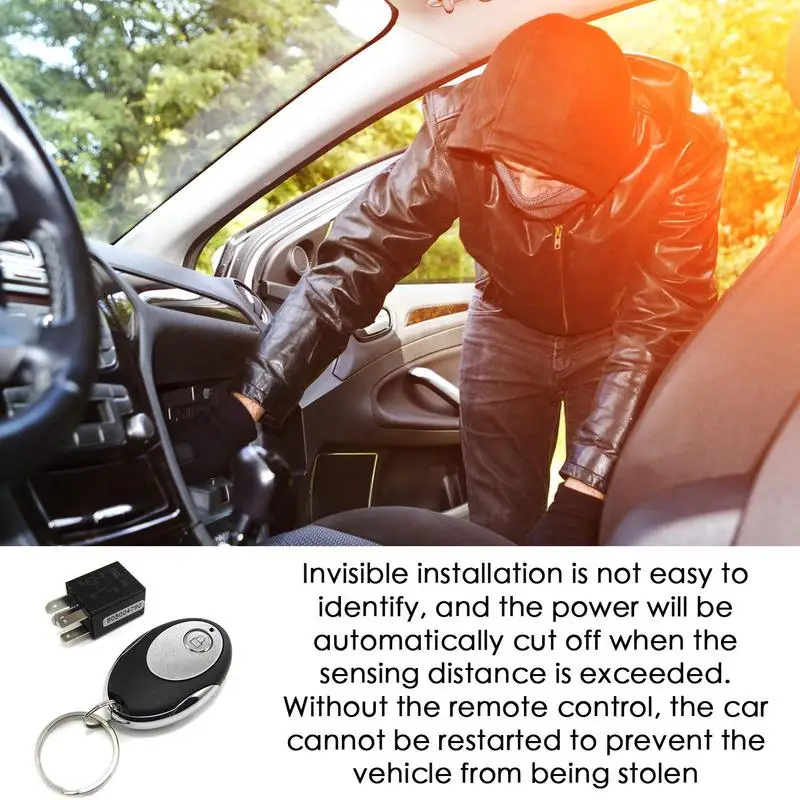 DC12V New Car Immobilizer Anti-theft Effective Mini Auto Security System For Car Switch Relay Easy To Install Car Oil Pump Relay