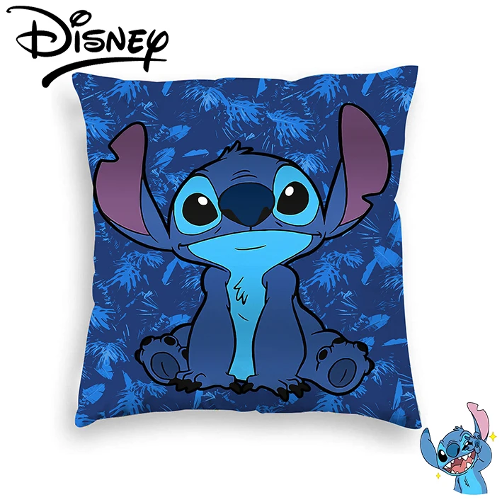 

Disney Stitch Pillowcase Cartoon Plush Cushion Cover Anime Peripheral Kawaii Household Good Decoration Housewarming Gift 45x45cm