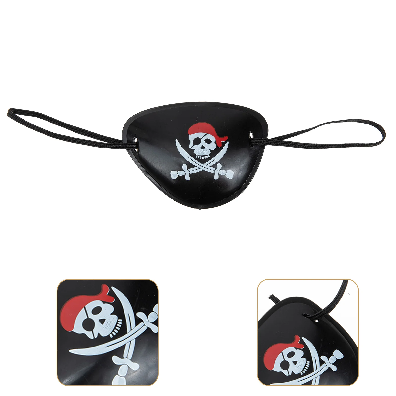 

Pirate Eye Mask Skull Pattern Halloween Party Cosplay Eye Mask Captain Eye Patches for Halloween Pirate Theme Party Decoration