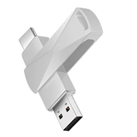 Memoria USB Metálica Impermeable Alta Velocidad Pendrive 8GB 16GB 32GB 64GB 128GB Flash Disk Almacenamiento Portátil 4