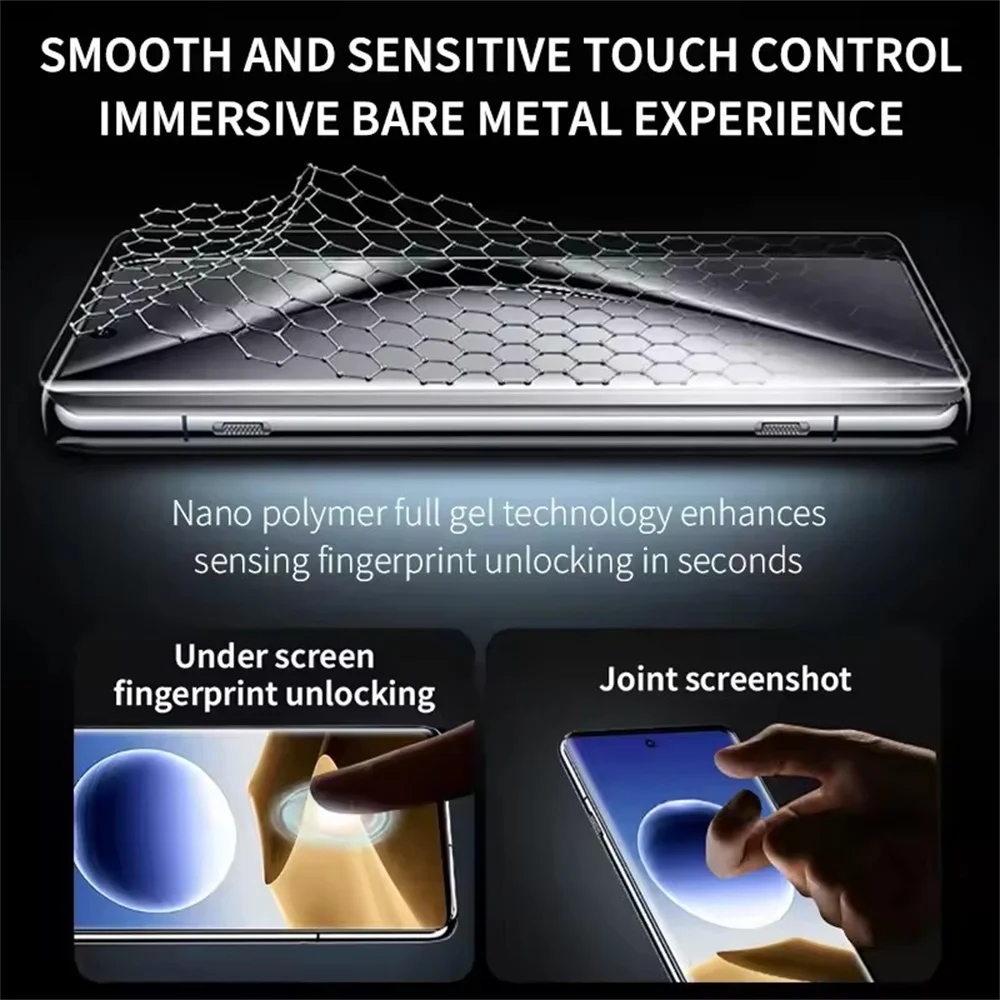 Premium 5-Pack Soft Hydrogel Film Screen Protector