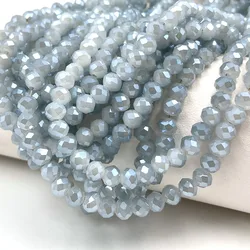 Radiant Jade Green Crystal Rondelle Spacer Beads - 2mm(165 - 180pcs) (Blue - grey 200)