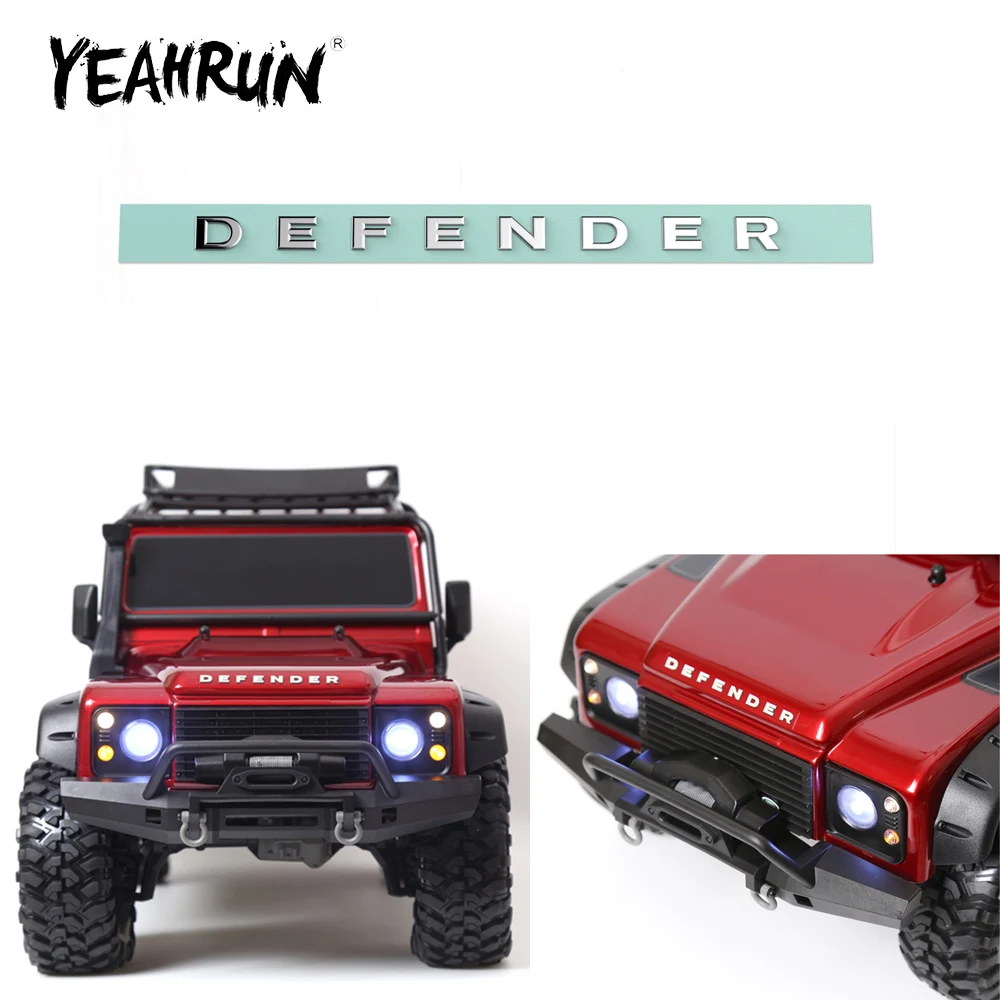 Yeahrun Simulazione Car Body Sticker Per Trx-4 Defender D90 D110 1/10 Rc Crawler Car Truck Model Decoration Parts