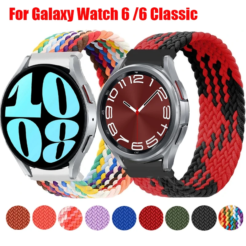 Cinturino Per Samsung Galaxy Watch 6 40Mm 44Mm Intrecciato Solo Loop Bracciale Band Correa Per Samsung Galaxy Watch 6 Classic 43Mm 47Mm