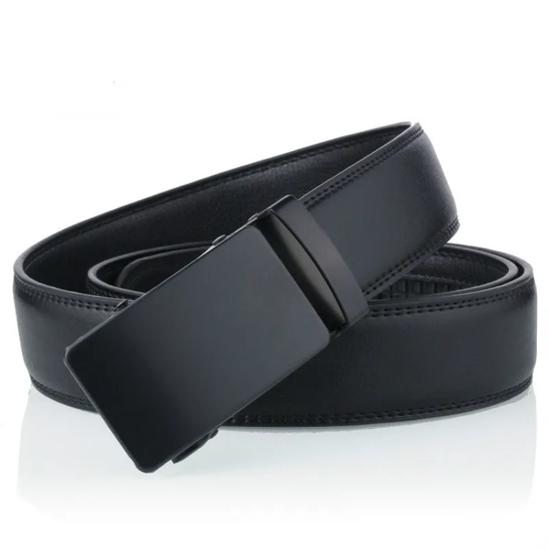 

Men'S Belt Genuine Leather Cowskin Waistband Suspenders Man Gift Black Stretch Buckles For Women Men Gifts