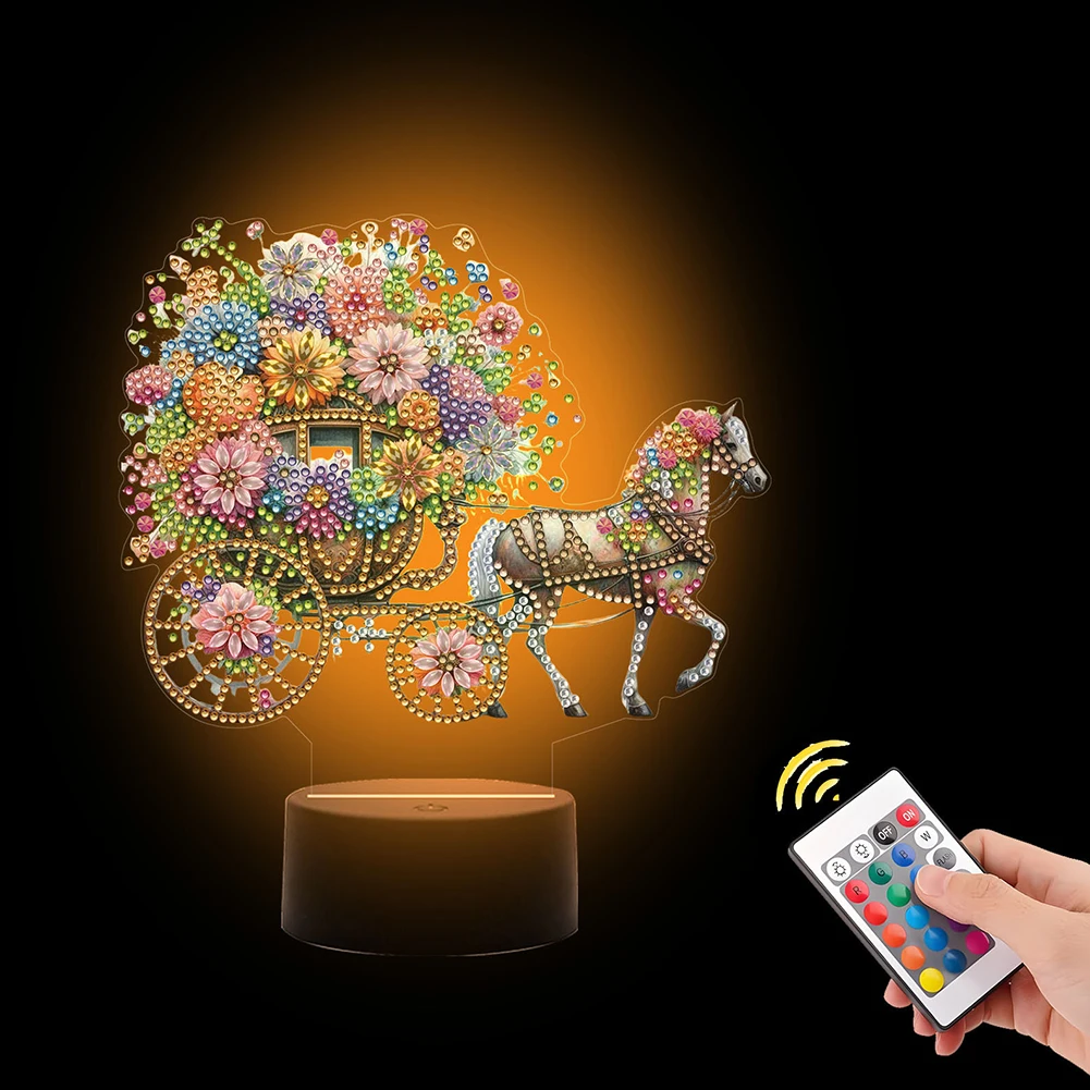 DIY Diamond Painting Night Light with Tools Diamond Painting Bedside Lamp Arts Crafts Home Decoration for Bedroom Decor Gifts