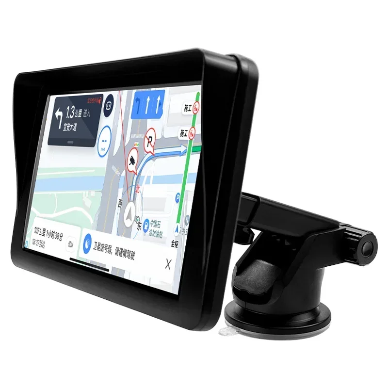 MP5 Player GPS Portable 7" Inch Auto Car Screen Car Display PND MP5 GPS Wireless CarPlay For IOS & Android.