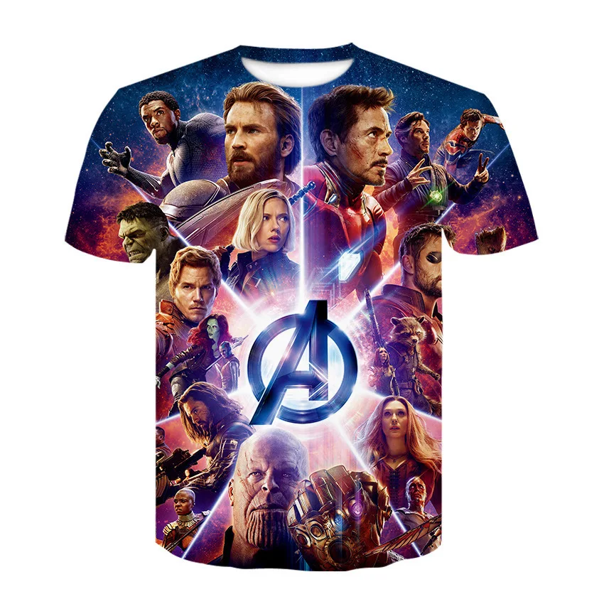 Iron Man Movie Casual T-Shirts Marvel 
