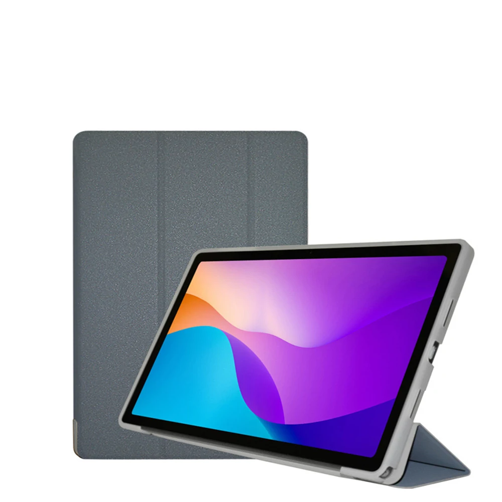 Slim Tri-Folding Stand Flip Book Cover Case with Soft TPU Back Shell