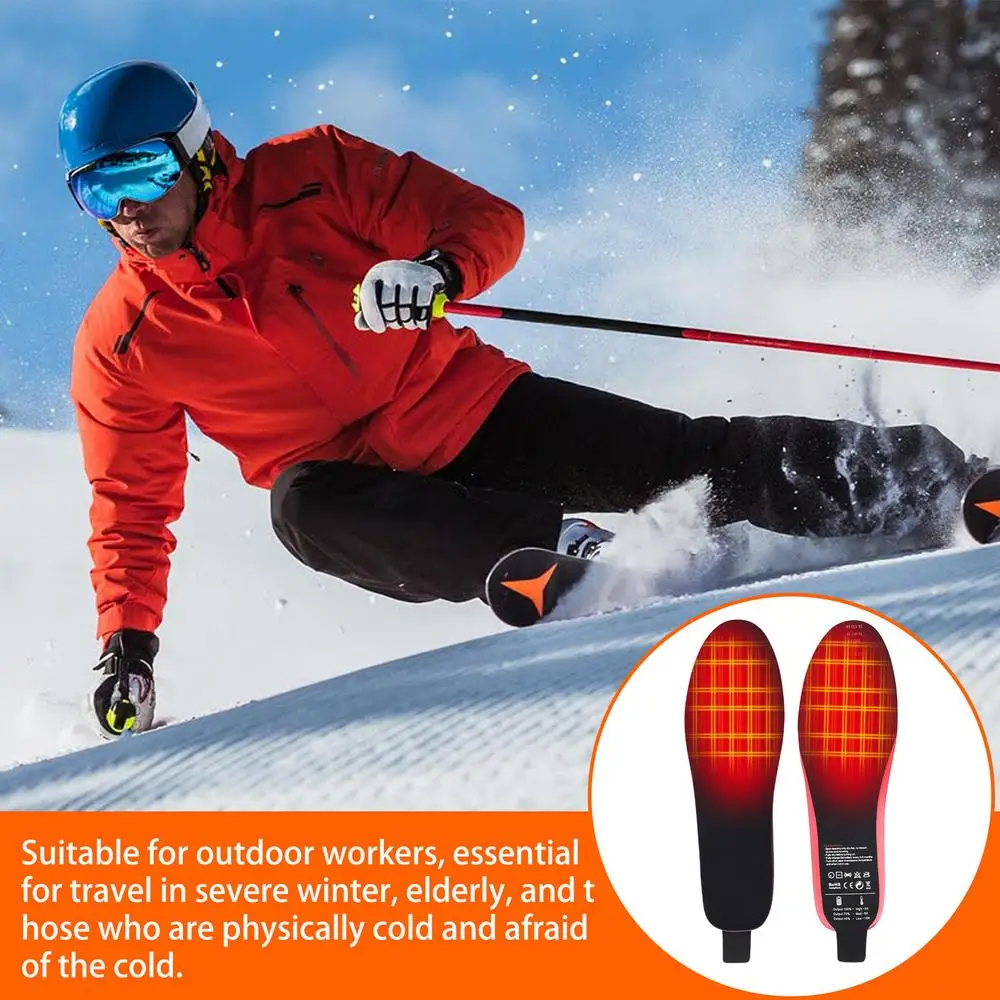 Description Picture 4 of itemFoot Heater Electric Feet Heater Foot Warmers For Women Men Li-Ion Battery Heated Shoe Insoles Electric Insoles For Skiing