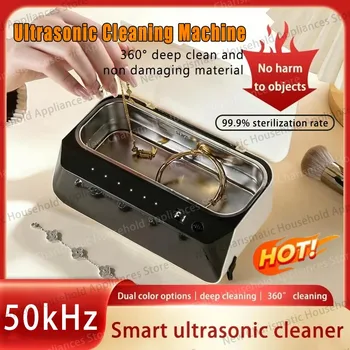 50000Hz Ultrasonic Cleaner 430ml Fully Automatic Home Use For Eyeglasses Dental Appliance Contact Lens Jewelry Cleaning Machine 1