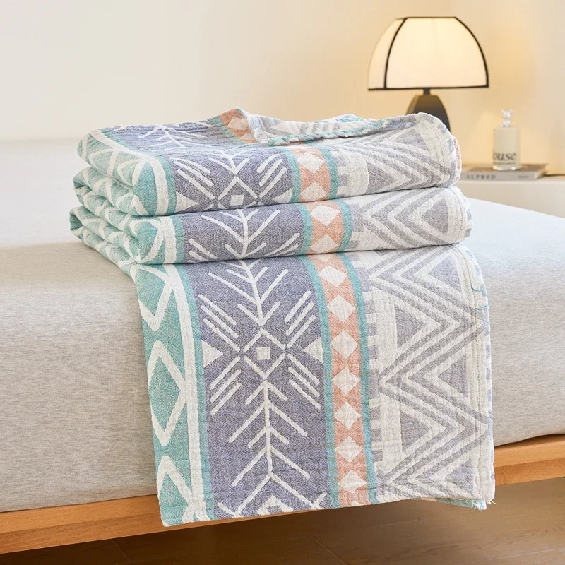 Cotton Gauze Blanket For Summer Bed