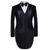 Latest 2023 Cloudstyle Men's Tailcoat Formal Ment Suit Slim Fit 3-Piece Suit Dinner Jacket Wedding Suit Male Swallow-Tailed Coat 2