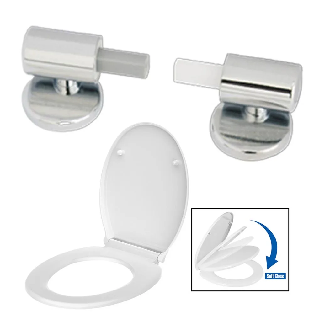 

1Set Toilet Seat Zinc Alloy Hinge Flush Toilet Cover Mounting Connector Toilet Lid Hinge Fittings Toilet Lid Slow Drop Connector