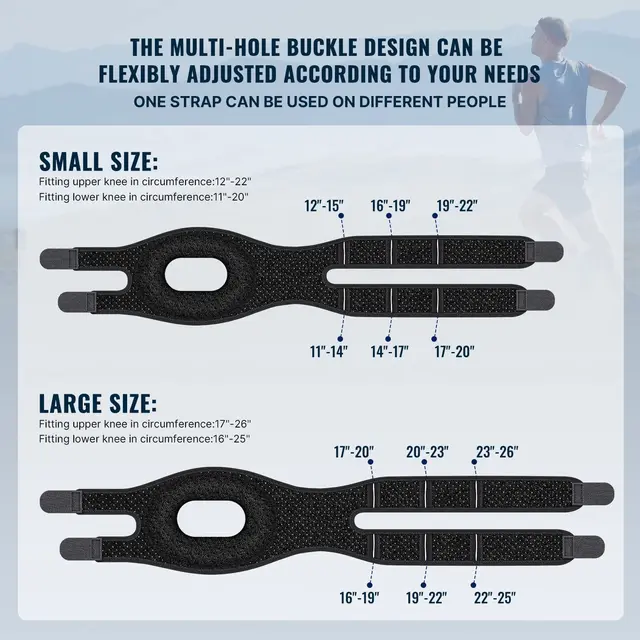 1-Pack Patella Knee Brace Knee Compression Sleeve Support for Women Men Knee Pain Arthritis Pain Workout Knee Guard Knee Pads