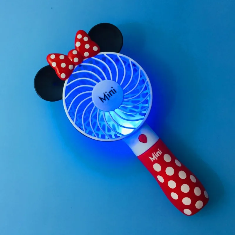 Disney Mickey Mouse Handheld Fan Portable USB Rechargeable Cartoon