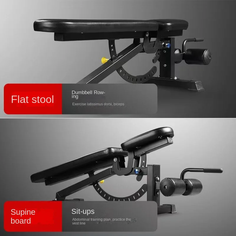 MIYAUP Adjustable Commercial Multifunctional Fitness Sit Up Flat Dumbbell Bench GYM Workouts