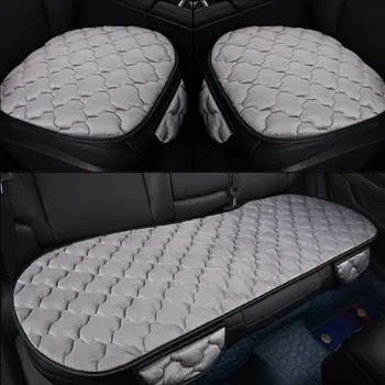 유니버설 미끄럼 방지 따뜻한 겨울 SUV 카시트 커버 쿠션 프론트 리어 아마쿠션 통기성 프로텍터 매트 패드 자동 액세서리