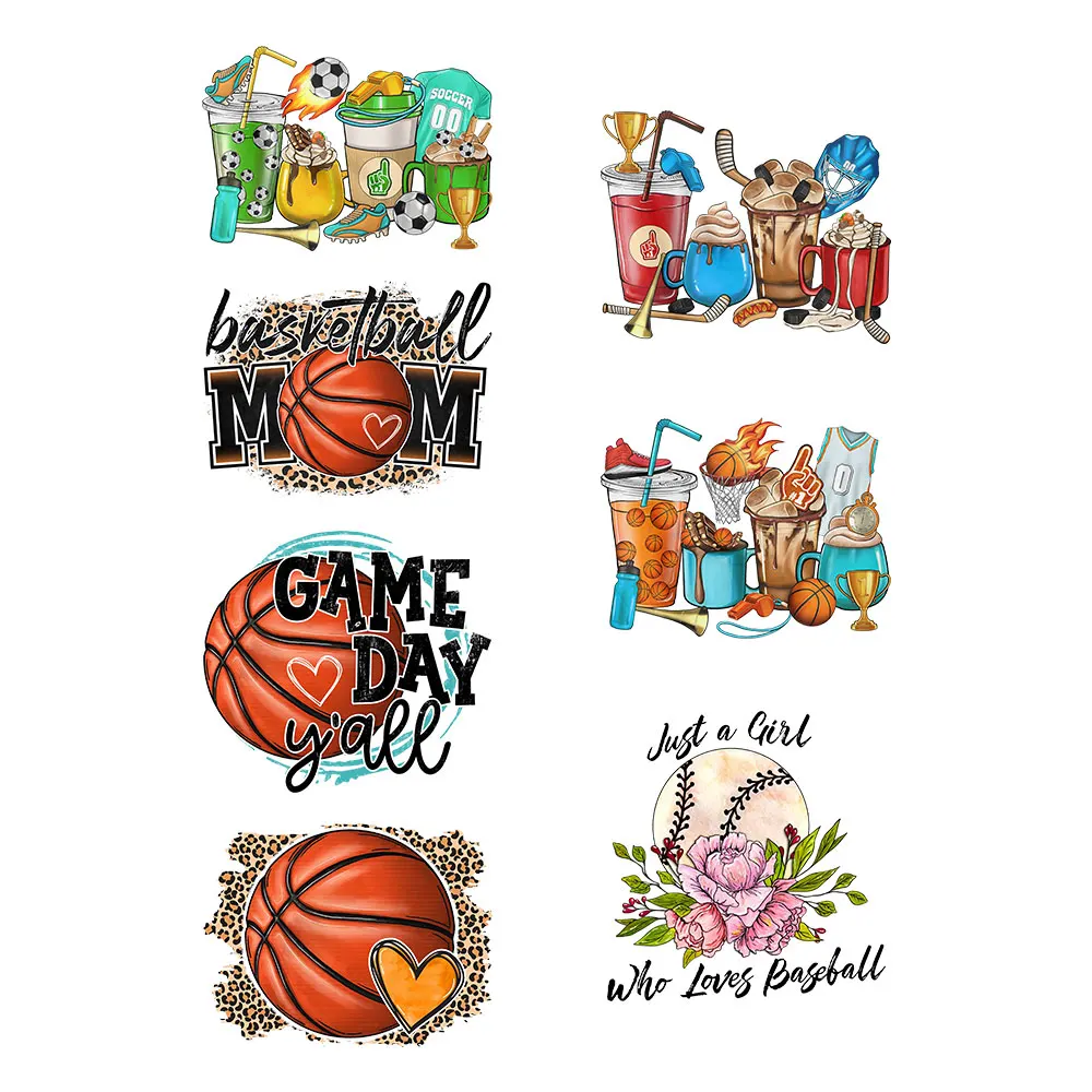 Sport-Iron-On-Transfer-For-Clothing-Patches-DIY-Washable-T-Shirts ...