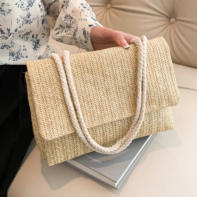 2023 Straw Woven Shoulder Bag Summer Beach Designer Handbag