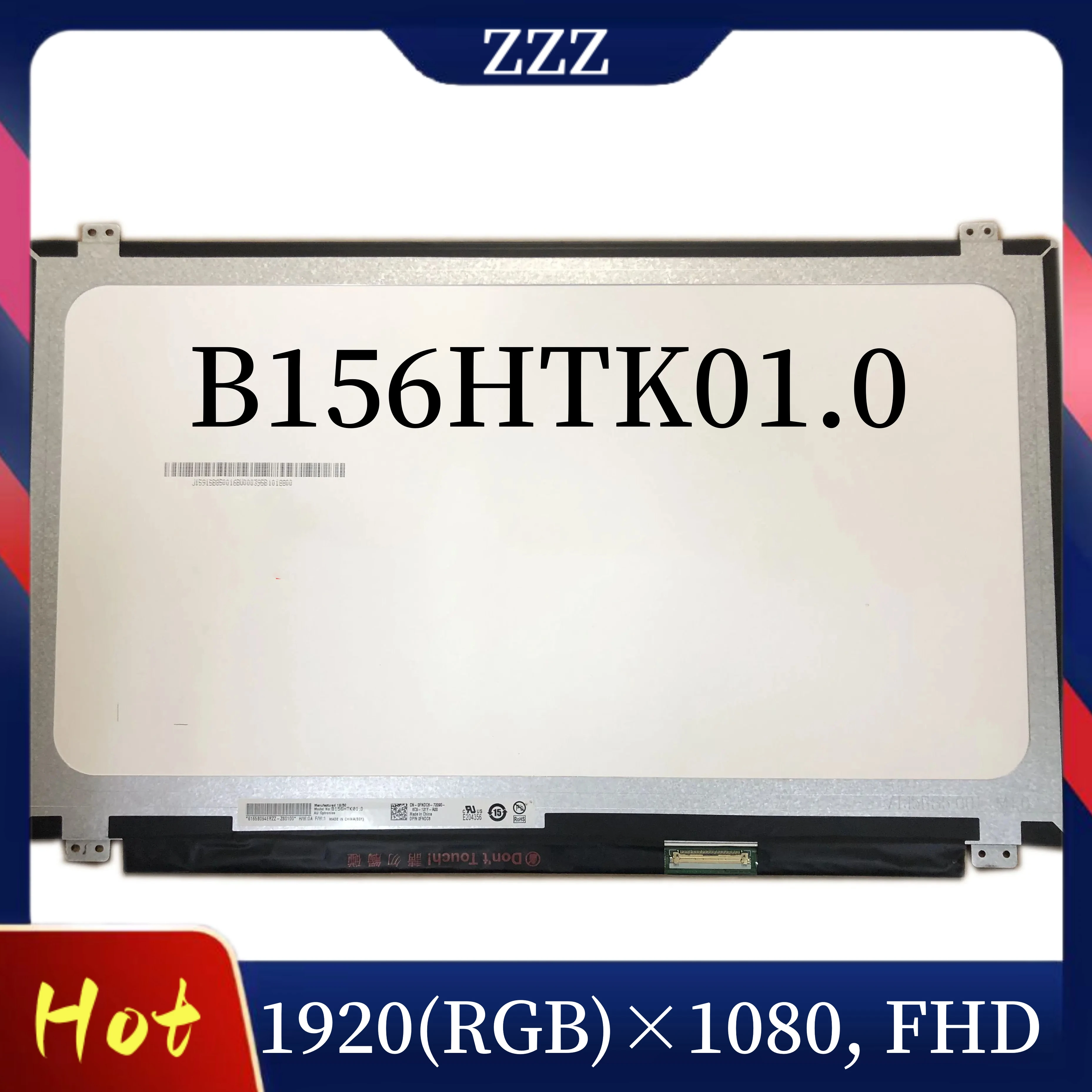 디지타이저 패널 포함 B156HTK01.0, DP/N 0FNDC6, FHD 디스플레이, LED LCD 디스플레이, 노트북 스크린터치, 15.6 인치