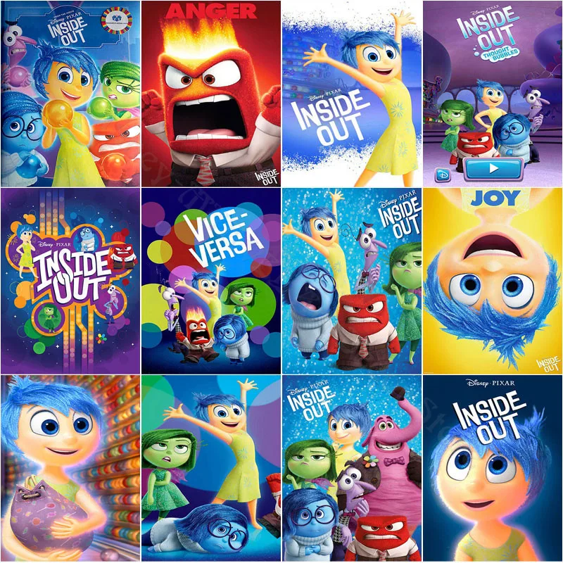 Disney Inside Out Diamond Painting Little Girl Lelly Moved To San Francisco Full Diamond Embroidery Mosaic Art Paintings Artwork