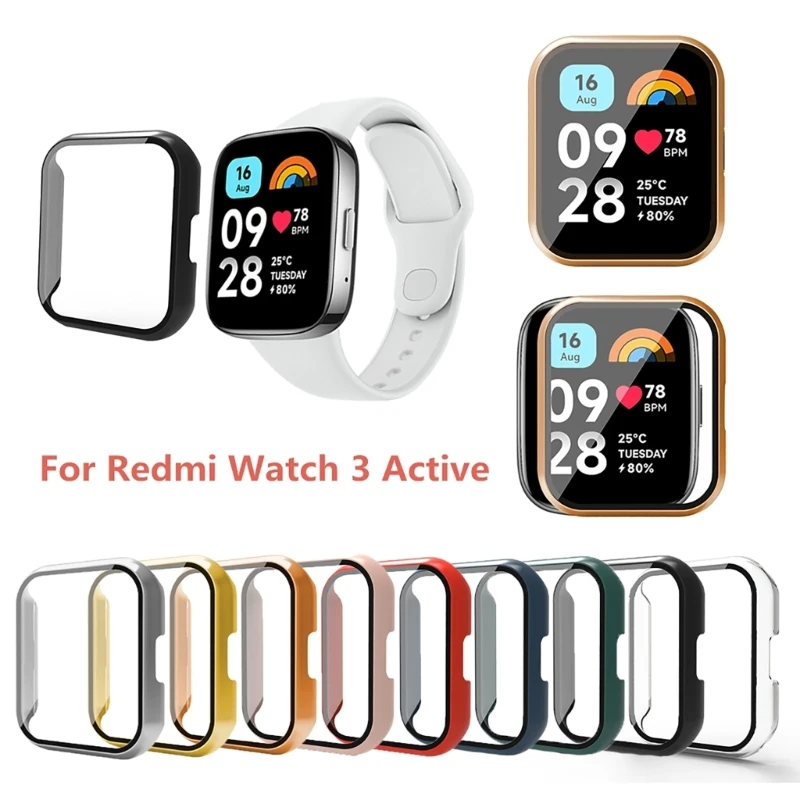 

Защитный чехол для экрана с полным покрытием Защитный чехол для ПК Моющийся чехол-бампер для Redmi Watch 3 Active Smartwatch