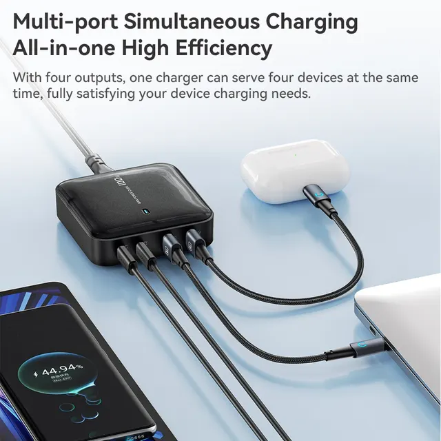Toocki-cargador USB tipo C GaN 100W PD 3,0, carga rápida para Macbook, iPad Pro, tableta, iPhone 15, 14, Samsung, Xiaomi - Image 2