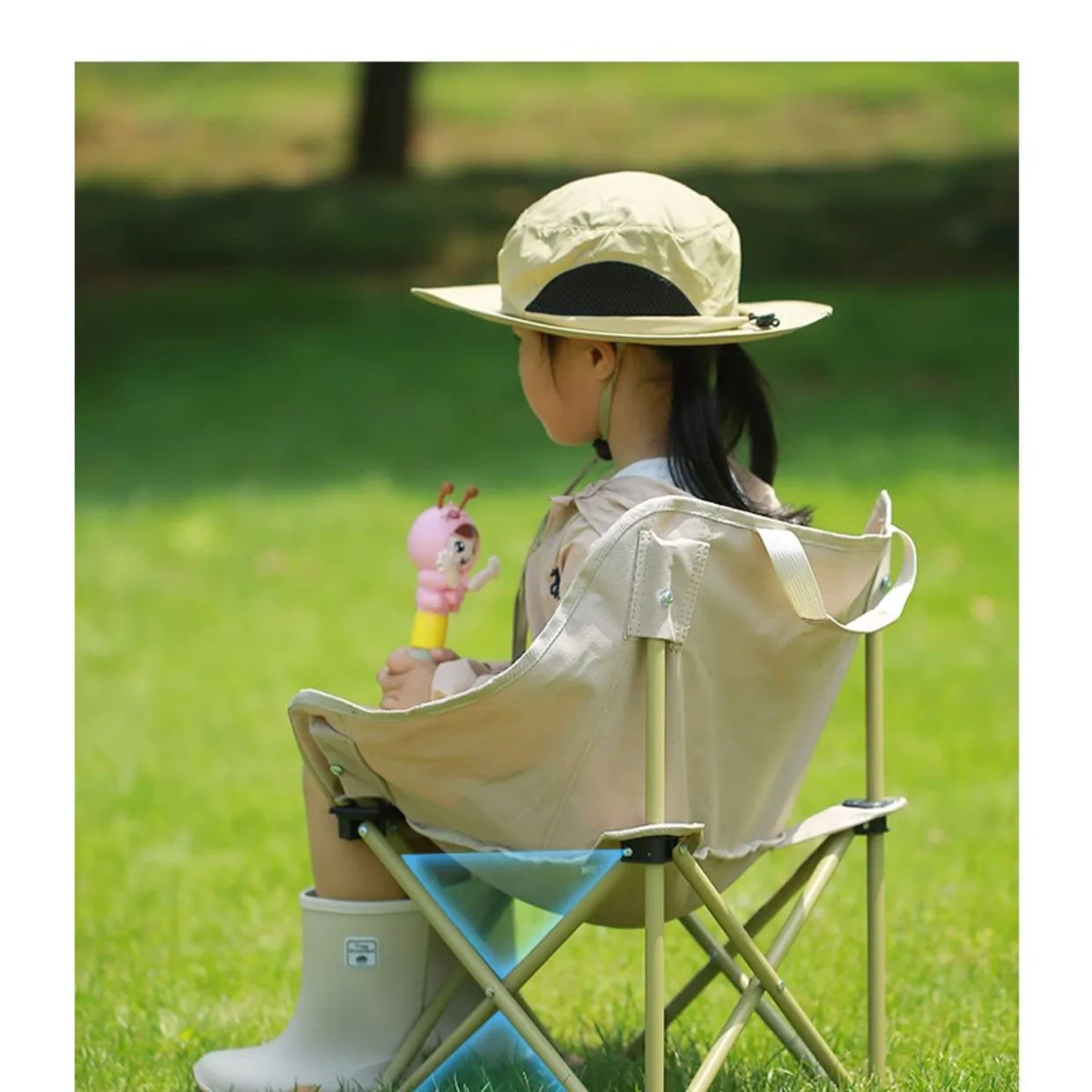 Mini Portable Folding Chair for Kids Outdoor Camping Fishing Beach 2-8 Years