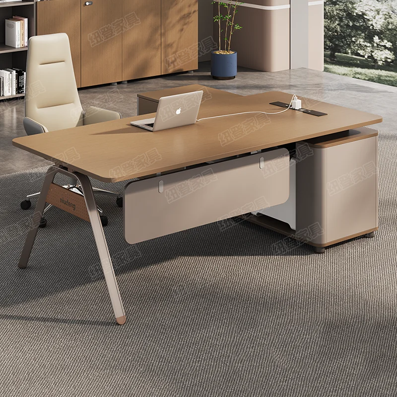 Organizer per scrivania da ufficio di grandi dimensioni, professionale, semplice, alla moda, universale, in legno, per ufficio e casa - immagine 2