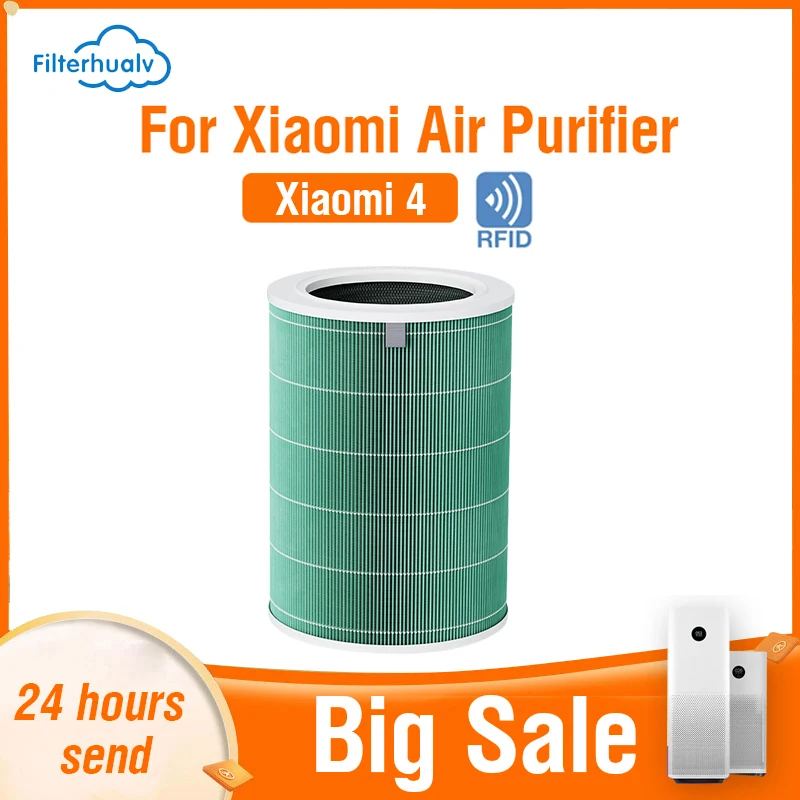 Filtro Hepa Filterhualv Filtro A Carbone Attivo Xiaomi 4 Pm2.5 Per Filtro Xiaomi 4