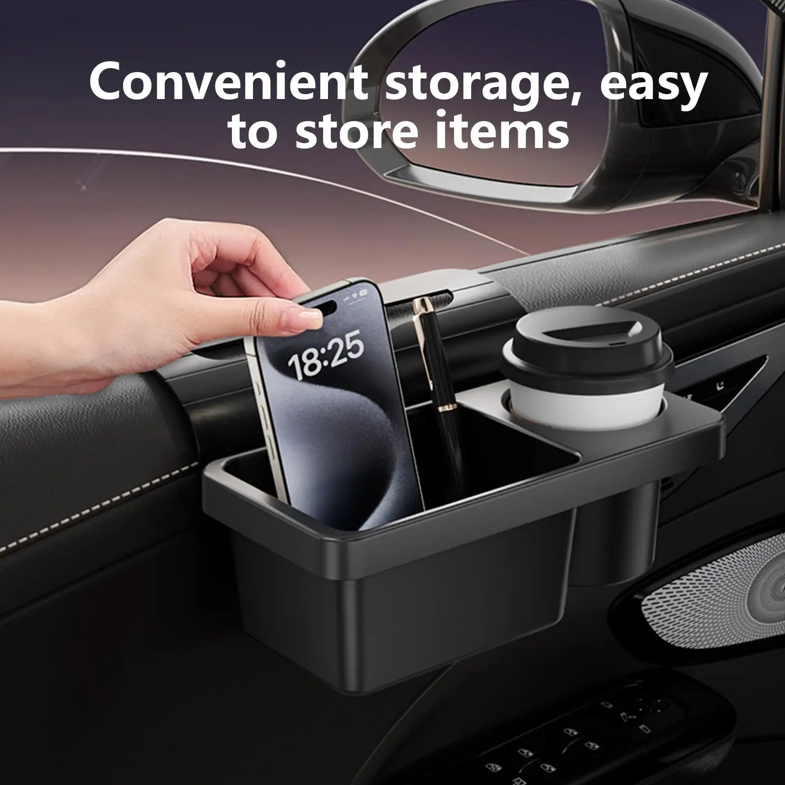 Automotive Seat Back Organizers Car Window Cup Holder Multifunctional NonSlip Car Cup Holder Automotive Supplies Door Cup Holder