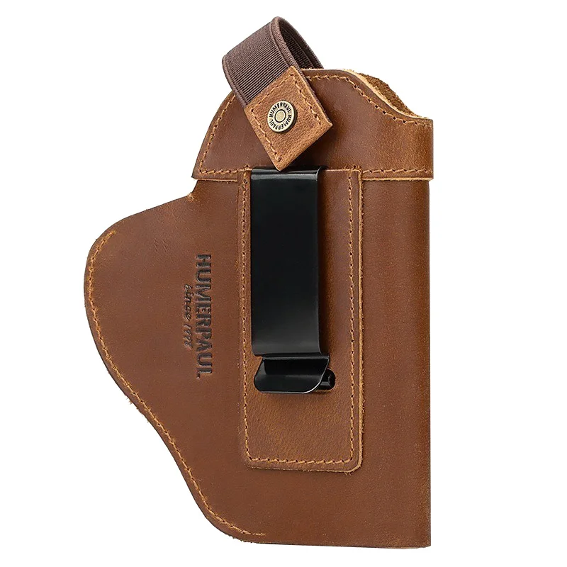Tactical PU Leather Holster for Concealed Carry Airsoft IWB Gun Holsters for Glock 17 19 43/ Sig P365/ PX4 M9 9mm for Hunting 4