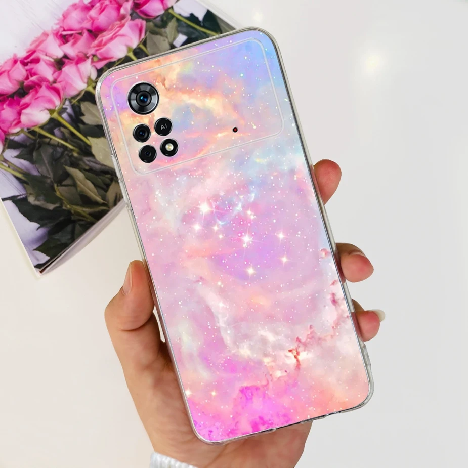 New Fashion Painted Clear Silicone Phone Case - Soft Protective Cover for Xiaomi Poco X4 Pro 5G