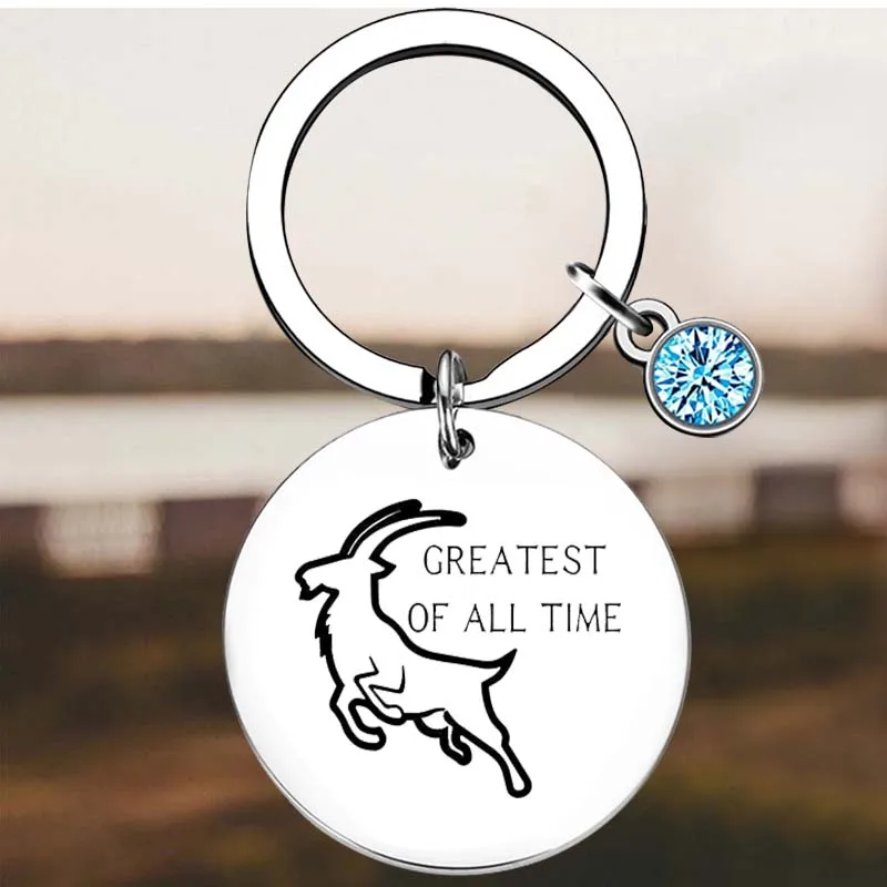 

New Inspirational Gift Key Chain Ring Goat Lover Gift Motivational Gift keychains pendant Best Friend Gift Encouragement Gift