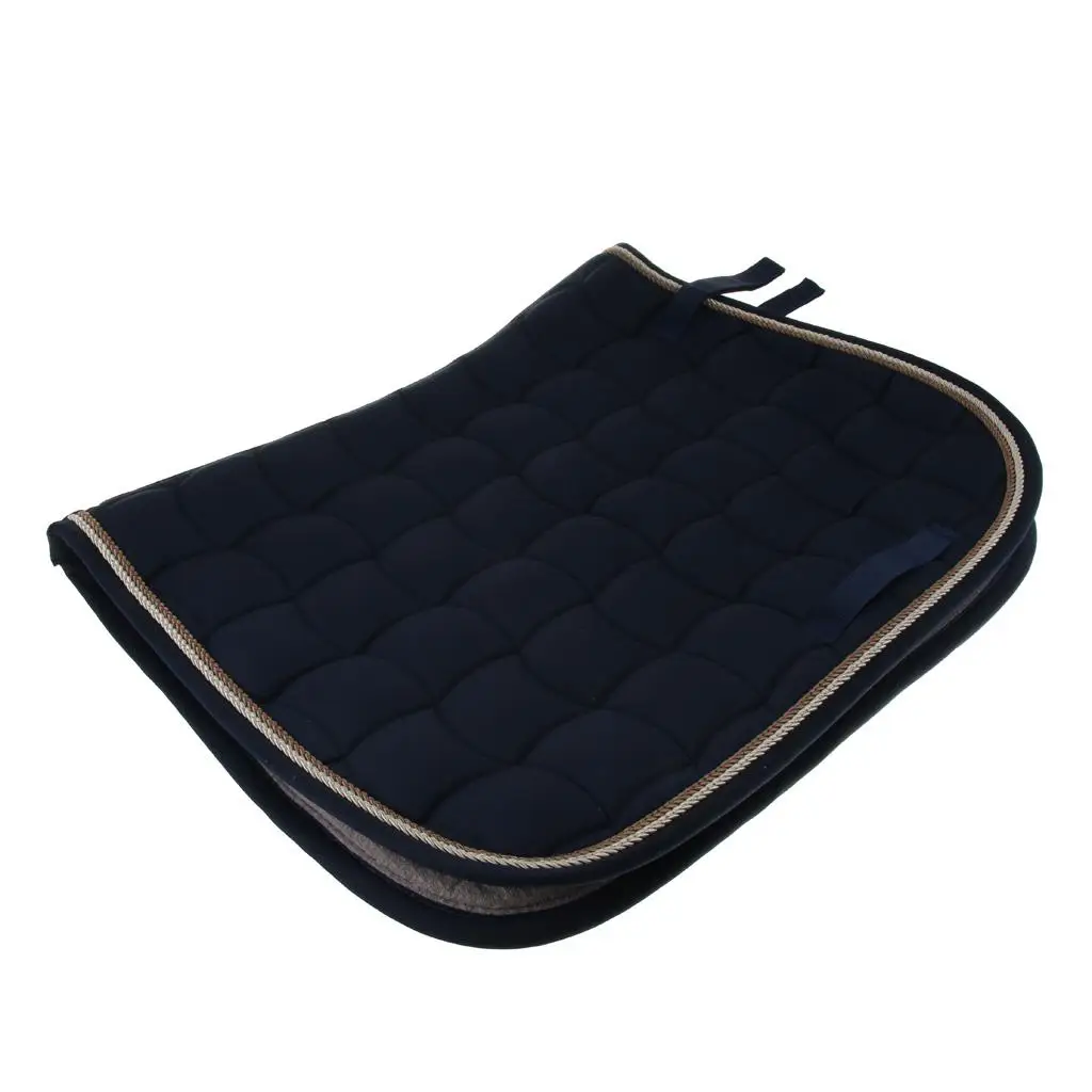 English All Purpose Quilted Saddle Pad, Equestrian Saddle Pad for Horses Ponies