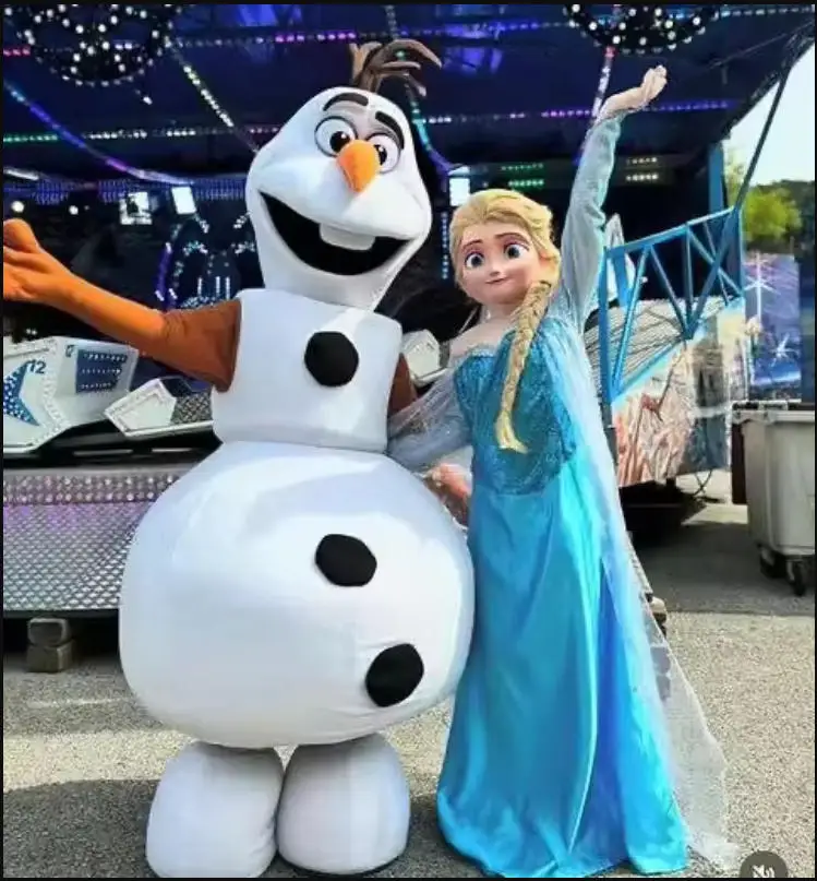 Costumes Mascottes Elsa & Olaf La Reine des Neiges - Fête Enfant