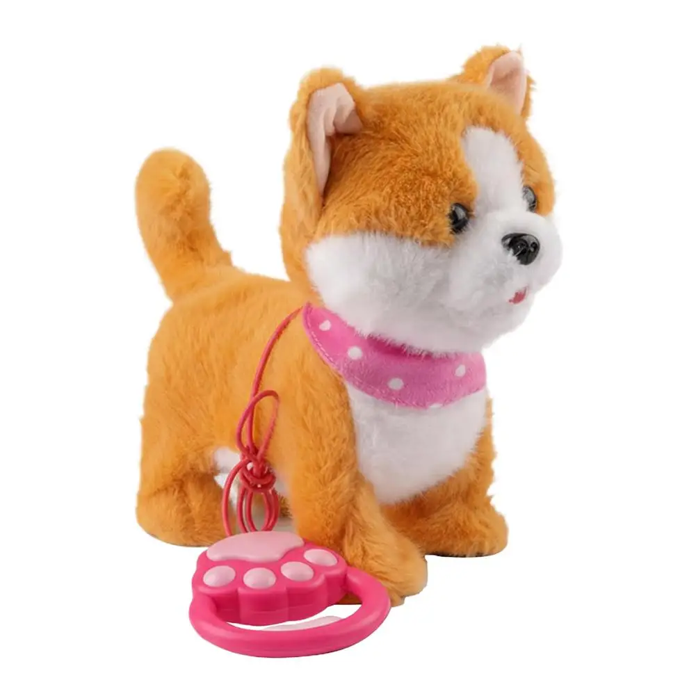 צעצוע כלב הולך בחבל לילדות וילדים מתנת יומולדת לשון מדביקה שירה צעצוע חשמלי לילדים גור חכם חוזר