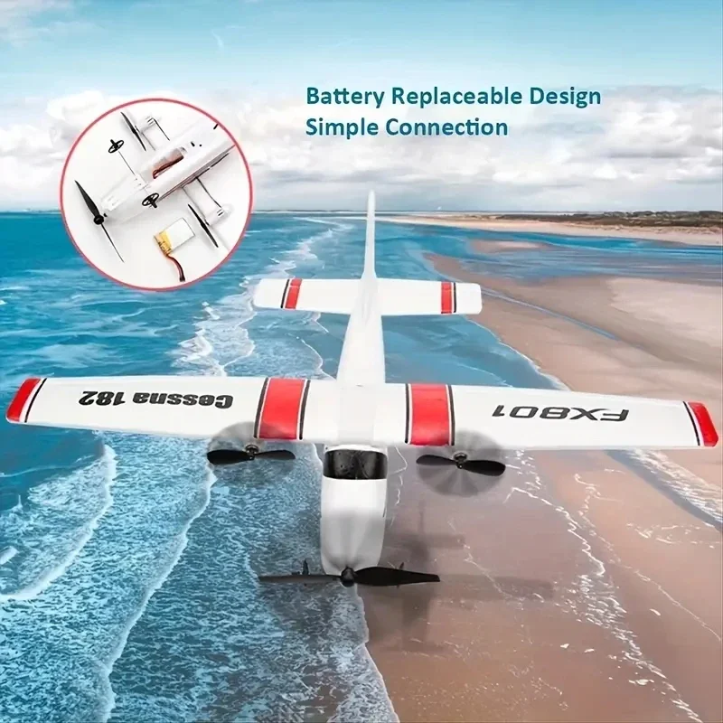 New FX801 RC Plane 2.4G 2CH RTF Remote Control Wingspan Aircraft and Accessories Fixed Wingspan Airplane Toys Gifts for Children 4