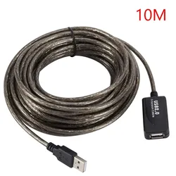 High - Speed USB 2.0 Active Extension Cable with Repeater - Male to Female Adapter for Enhanced Connectivity (10m)