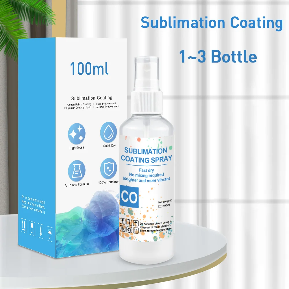 NGOODIEZ Sublimation Coating Spray for All Fabric, Including 100% Cotton,  Polyester, T-shirts, Canva Coating Liquid- Quick Dry Formula, High Gloss