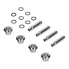 8pcs/lot Car Door Lock Pin with Cover ABS Chrome Replacement for  /Cruze/ Car Door Lock Knob Inner Door Lock Pin 5